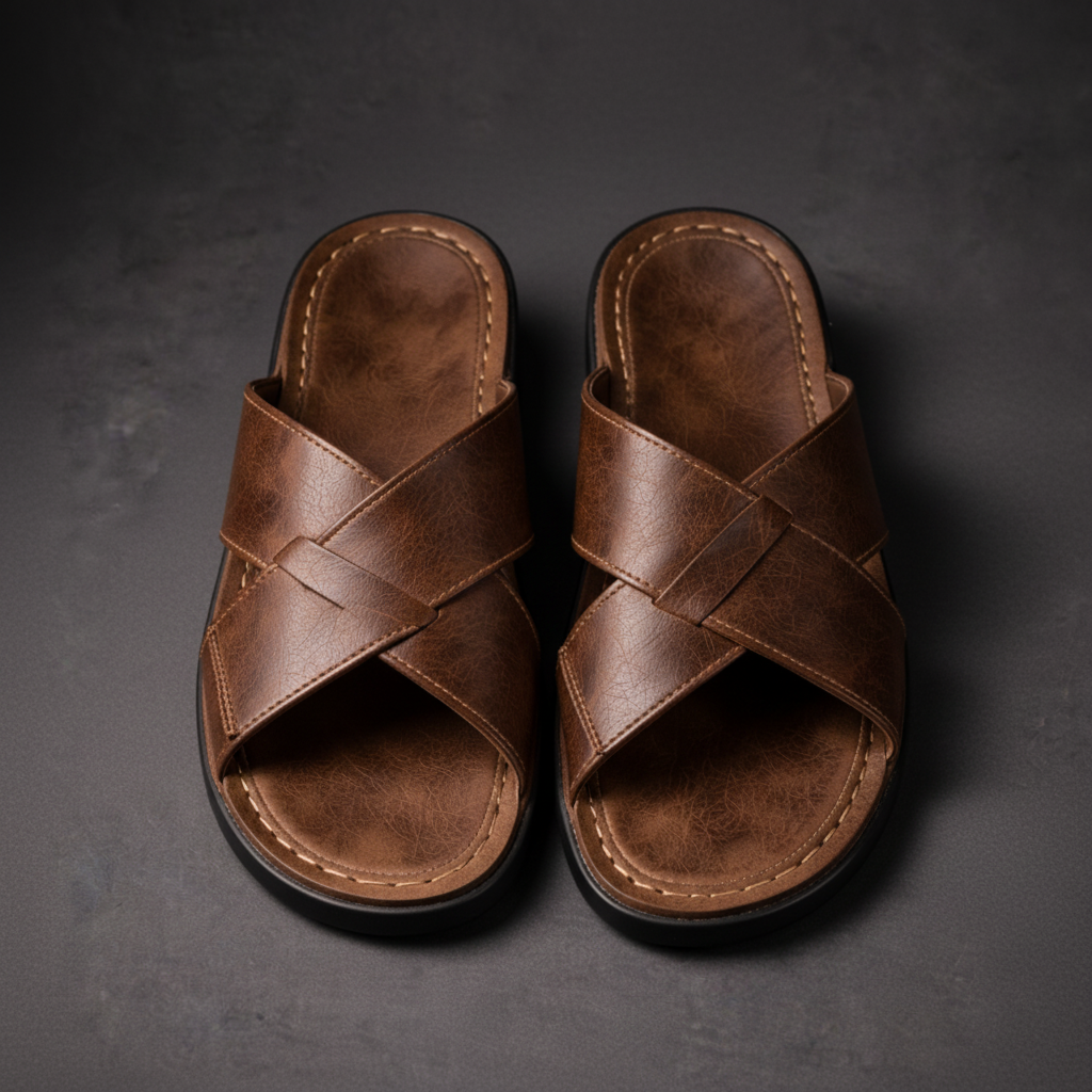 Kent - Classic Cross-Strap Comfort Sandals | By Mason & Reed London