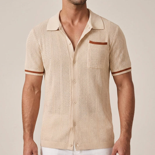 Ollie -  Short Sleeve Camp Collar Shirt | By Mason & Reed London