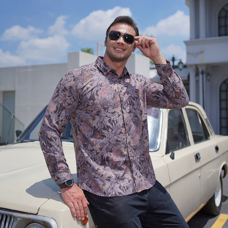 Howard - Modern Botanical Casual Shirt | By Mason & Reed London