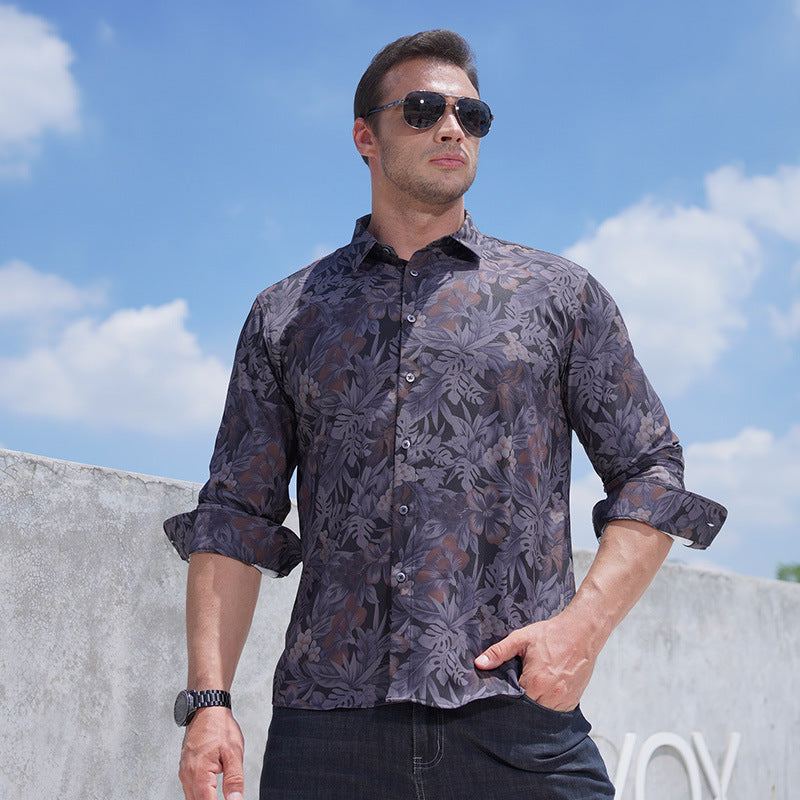 Howard - Modern Botanical Casual Shirt | By Mason & Reed London