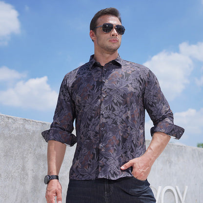 Howard - Modern Botanical Casual Shirt | By Mason & Reed London