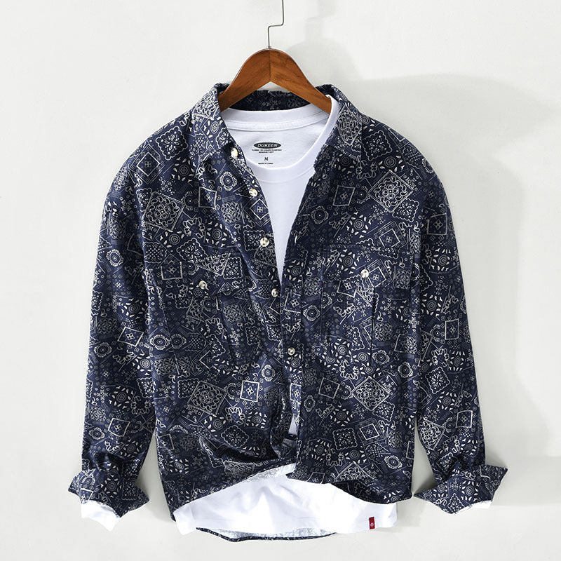 Todd - Vintage Paisley Button-Up Shirt | By Mason & Reed London