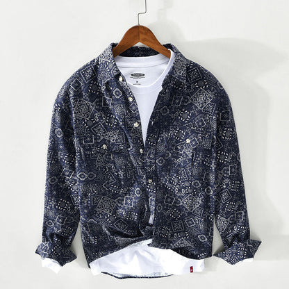 Todd - Vintage Paisley Button-Up Shirt | By Mason & Reed London
