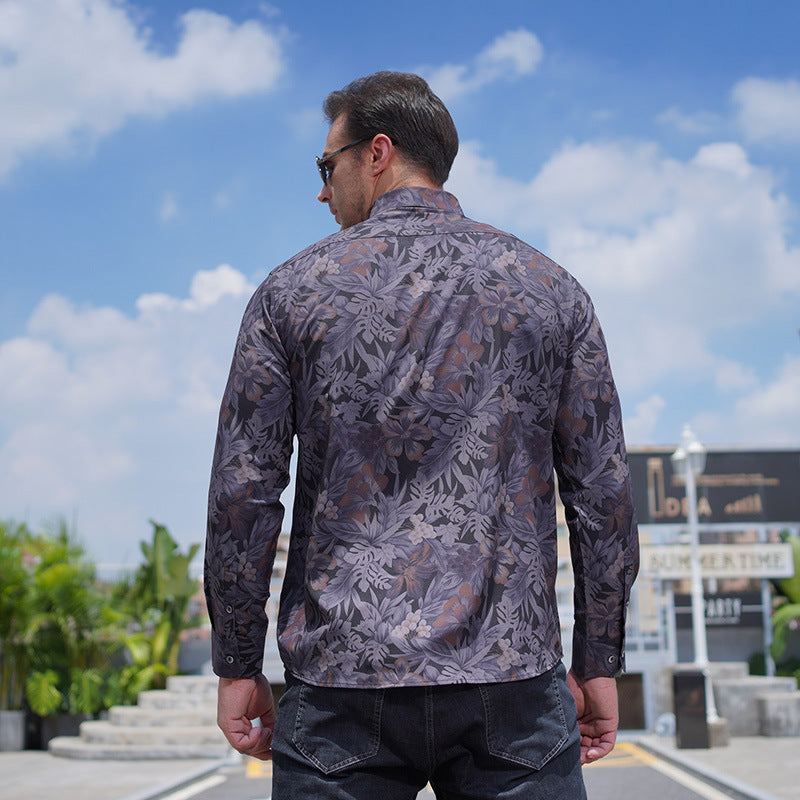 Howard - Modern Botanical Casual Shirt | By Mason & Reed London