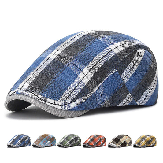 Niall - Vintage Plaid Flat Cap | By Mason & Reed London