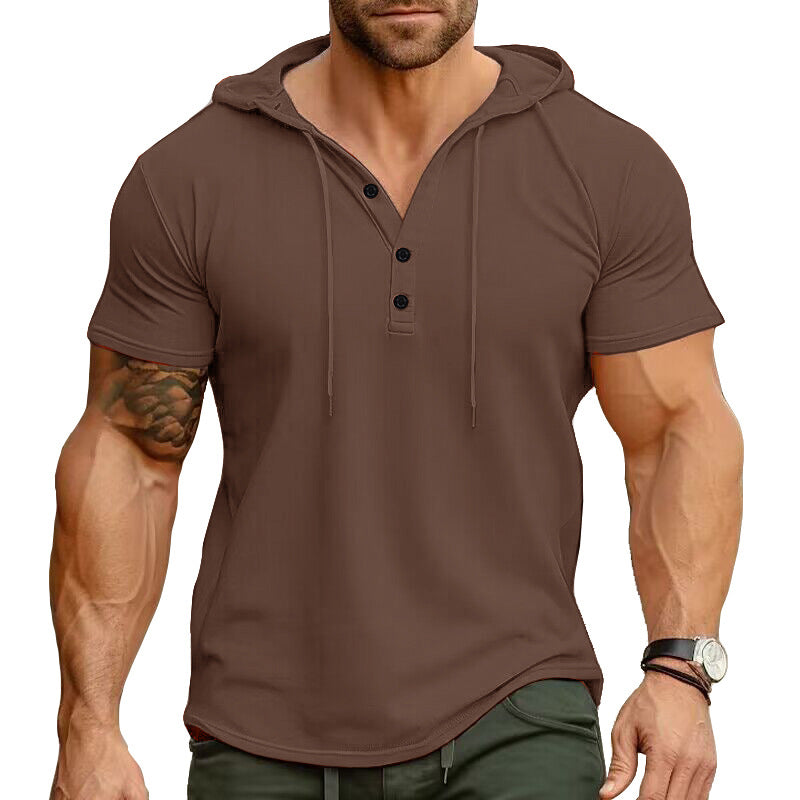 Rhett - Relaxed Fit Henley Hoodie | By Julian & Claire Toronto
