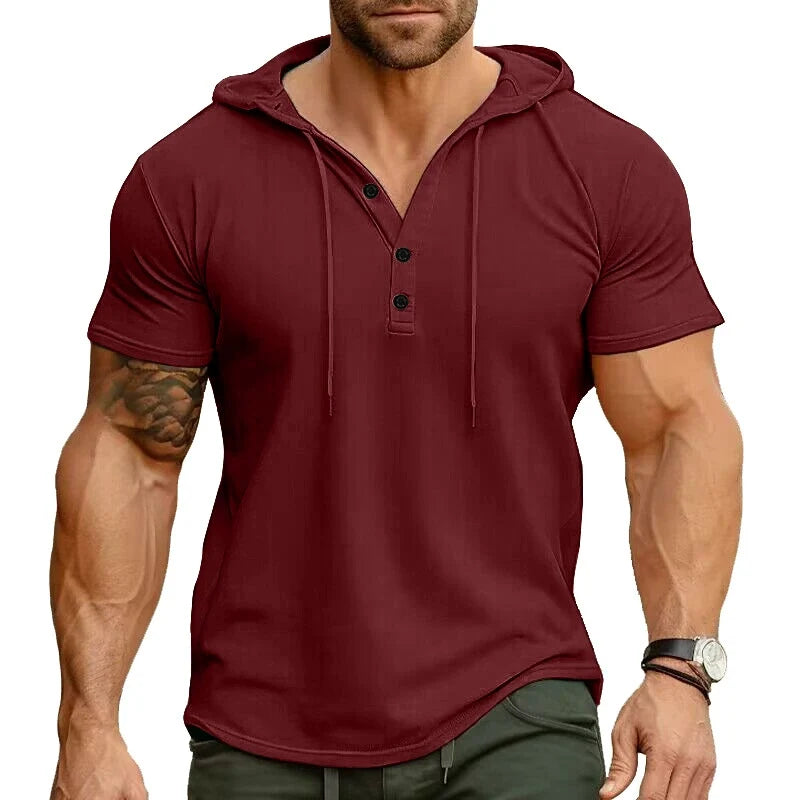 Rhett - Relaxed Fit Henley Hoodie | By Julian & Claire Toronto