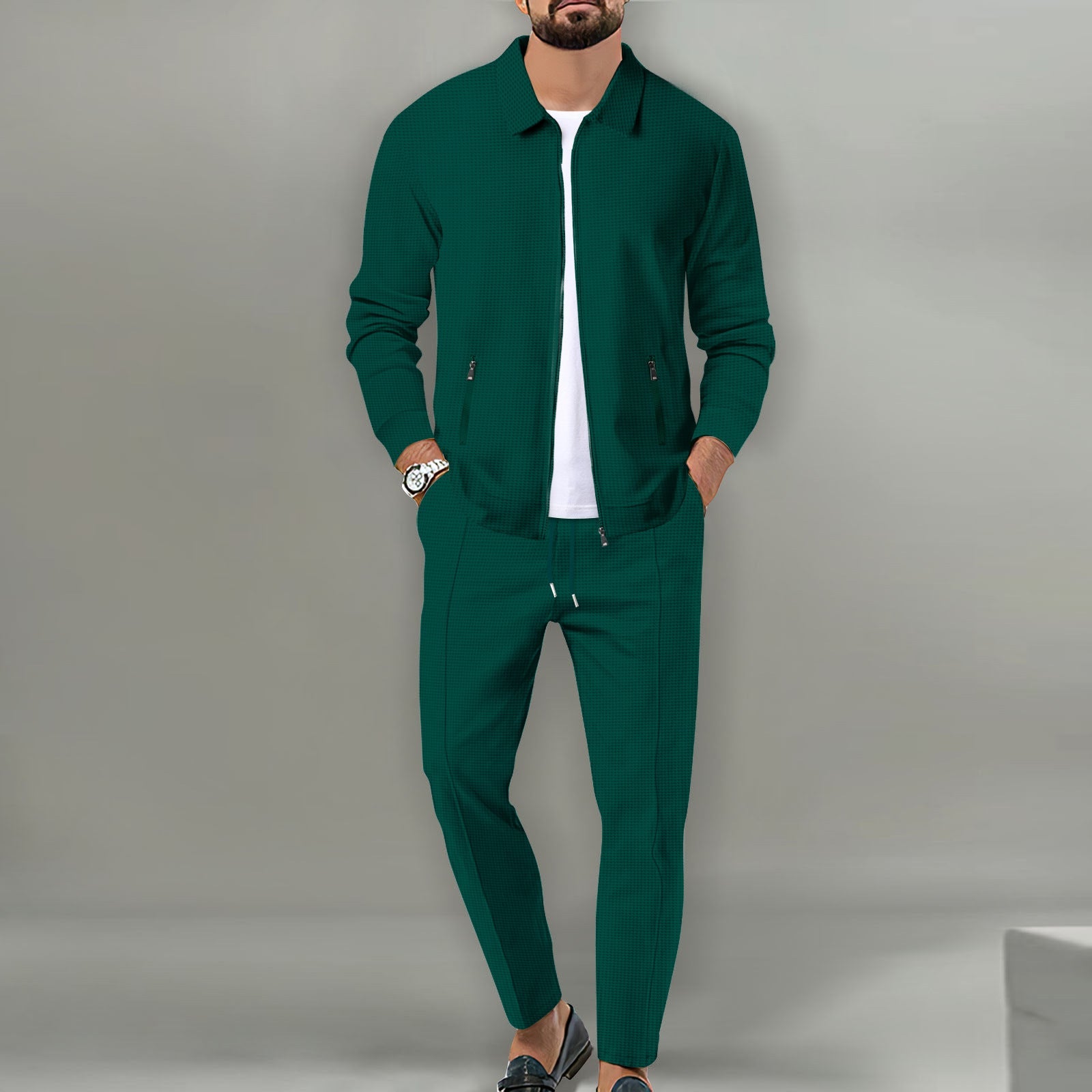 Dorian - Modern Textured Jacket & Trouser Set | By Julian & Claire Toronto