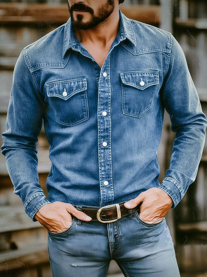 Christian - Heritage Long Sleeve Work Shirt | By Mason & Reed London