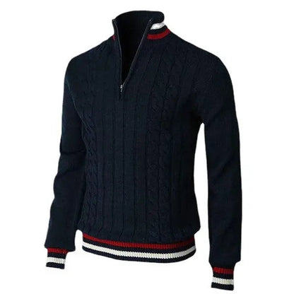Grayson - Classic Luxe Zip Sweater | By Mason & Reed London