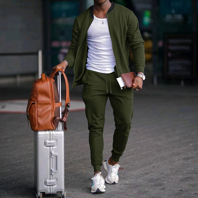 Danick – Casual Zip-Up Travel Tracksuit Set | By Mason & Reed London