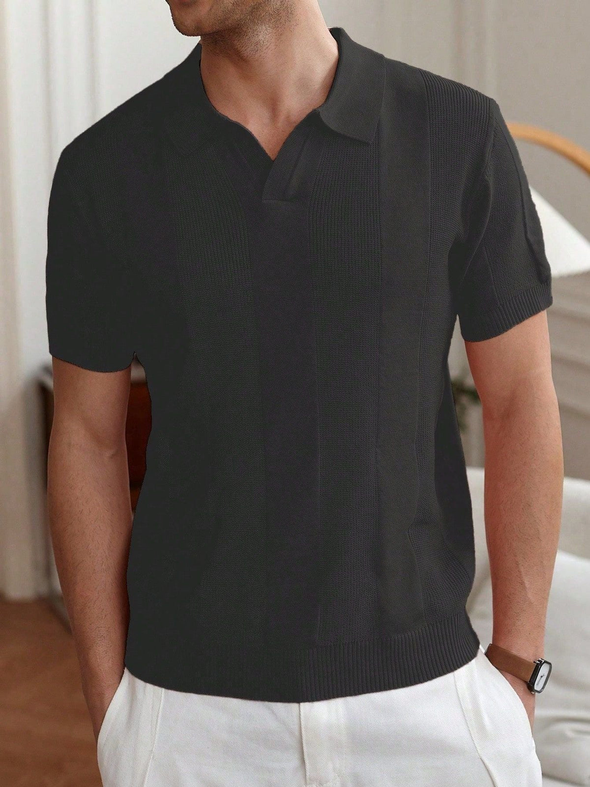 Zyne - Breathable Knit Polo Tee | By Mason & Reed London