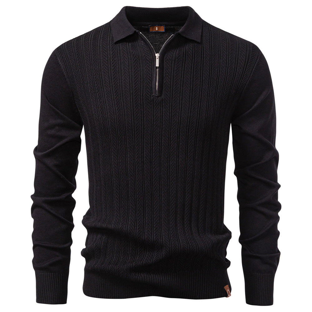Colby - Timeless Half-Zip Knit Sweater | By Mason & Reed London