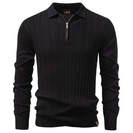 Colby - Timeless Half-Zip Knit Sweater | By Mason & Reed London