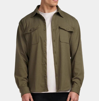 Terry - Casual Button Overshirt | By Mason & Reed London