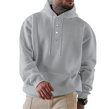 Chad - Everyday Buttoned Knit Hoodie | By Mason & Reed London