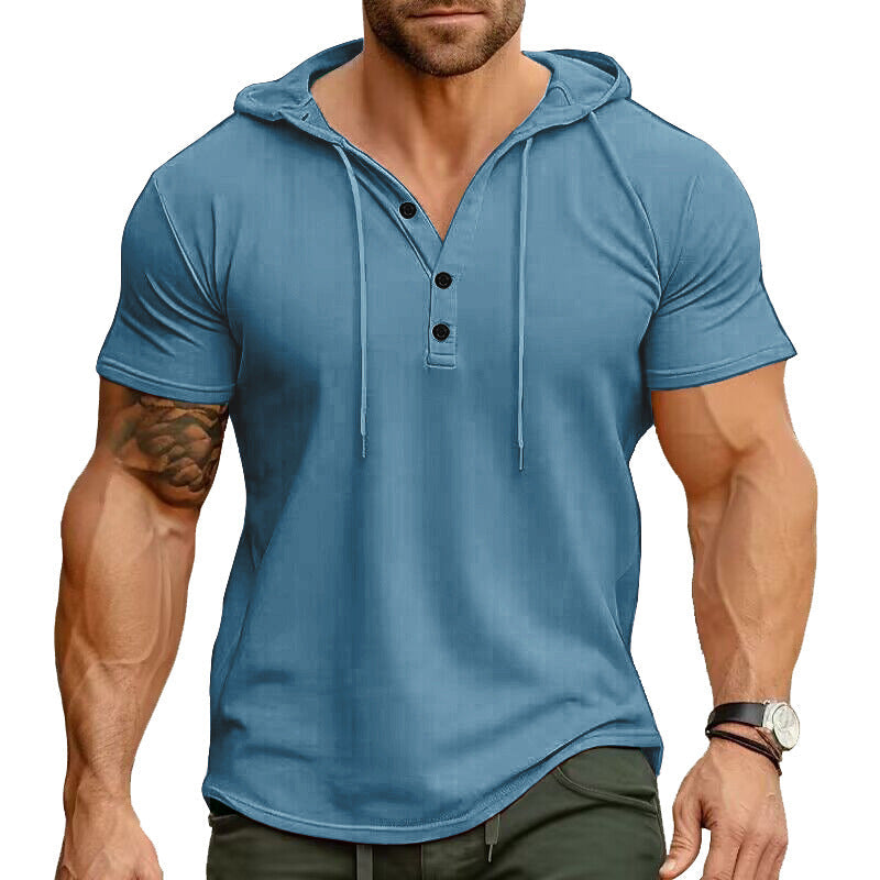 Rhett - Relaxed Fit Henley Hoodie | By Julian & Claire Toronto