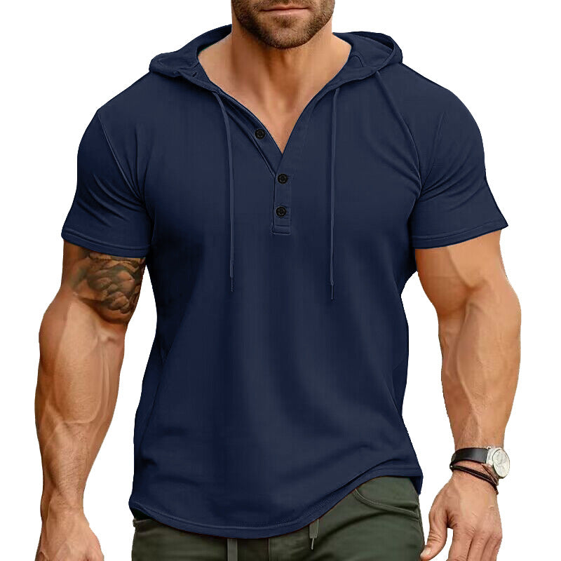 Rhett - Relaxed Fit Henley Hoodie | By Julian & Claire Toronto