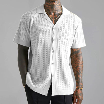 Gallagher - Jacquard Knit Polo Shirt | By Mason & Reed London