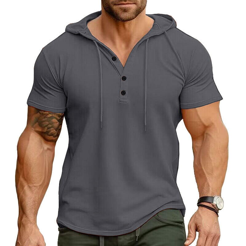 Rhett - Relaxed Fit Henley Hoodie | By Julian & Claire Toronto
