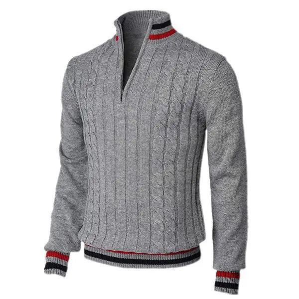 Grayson - Classic Luxe Zip Sweater | By Mason & Reed London
