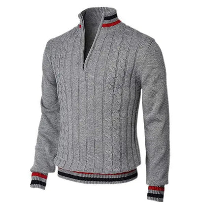 Grayson - Classic Luxe Zip Sweater | By Mason & Reed London