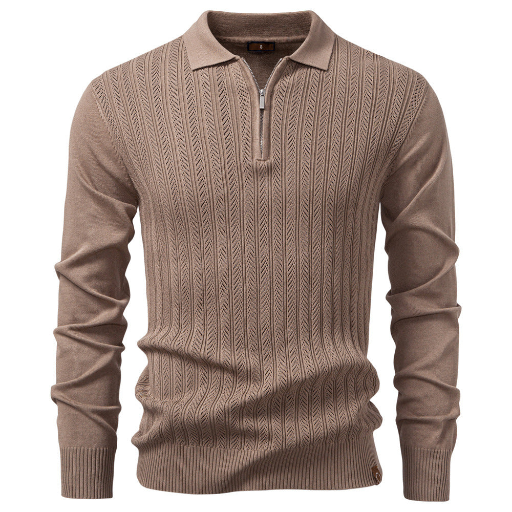 Colby - Timeless Half-Zip Knit Sweater | By Mason & Reed London