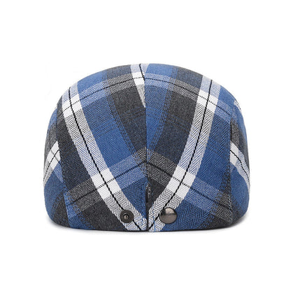Niall - Vintage Plaid Flat Cap | By Mason & Reed London