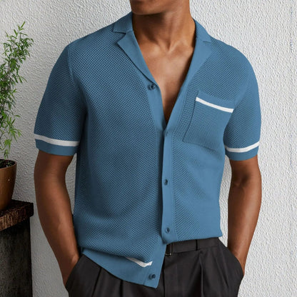 Karter - Elevated Summer Knit Polo Shirt | By Mason & Reed London