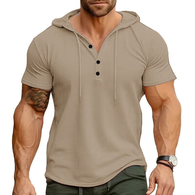 Rhett - Relaxed Fit Henley Hoodie | By Mason & Reed London