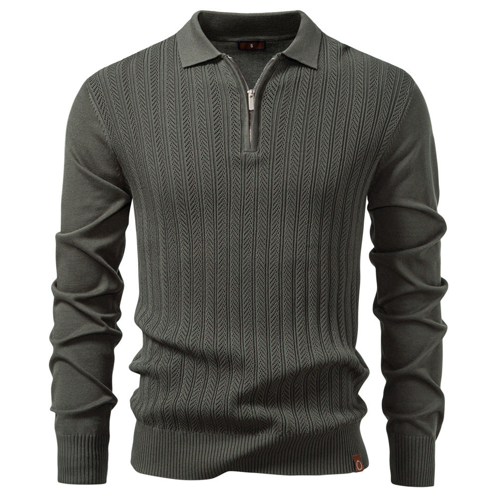 Colby - Timeless Half-Zip Knit Sweater | By Mason & Reed London