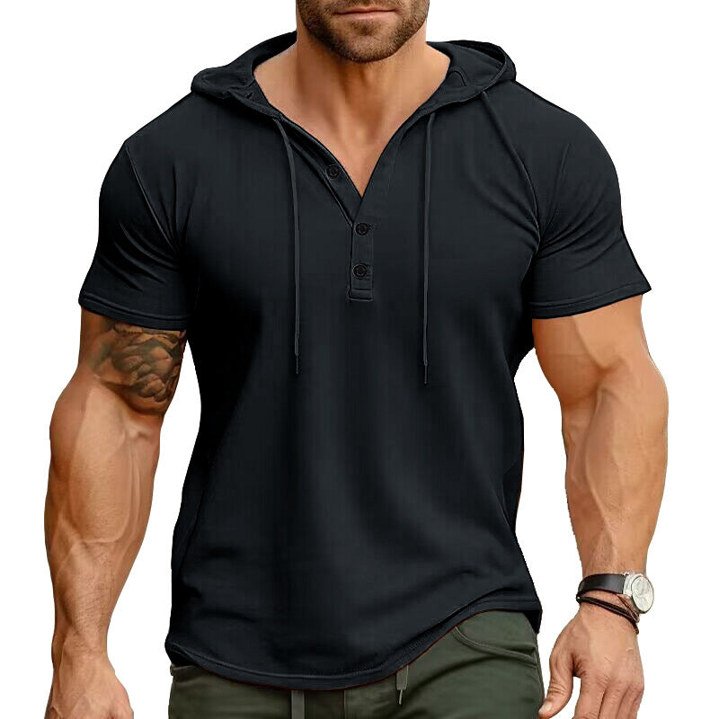 Rhett - Relaxed Fit Henley Hoodie | By Julian & Claire Toronto