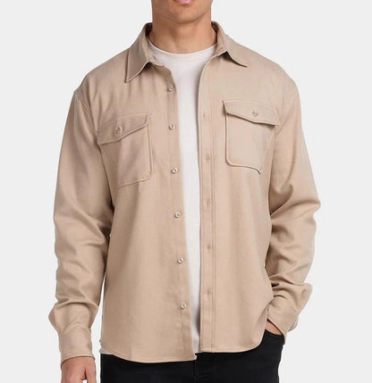 Terry - Casual Button Overshirt | By Mason & Reed London