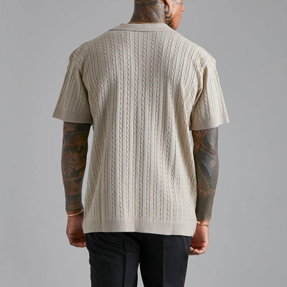 Gallagher - Jacquard Knit Polo Shirt | By Mason & Reed London
