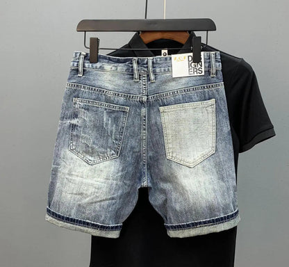 Weston - Vintage Blue Denim Shorts | By Mason & Reed London