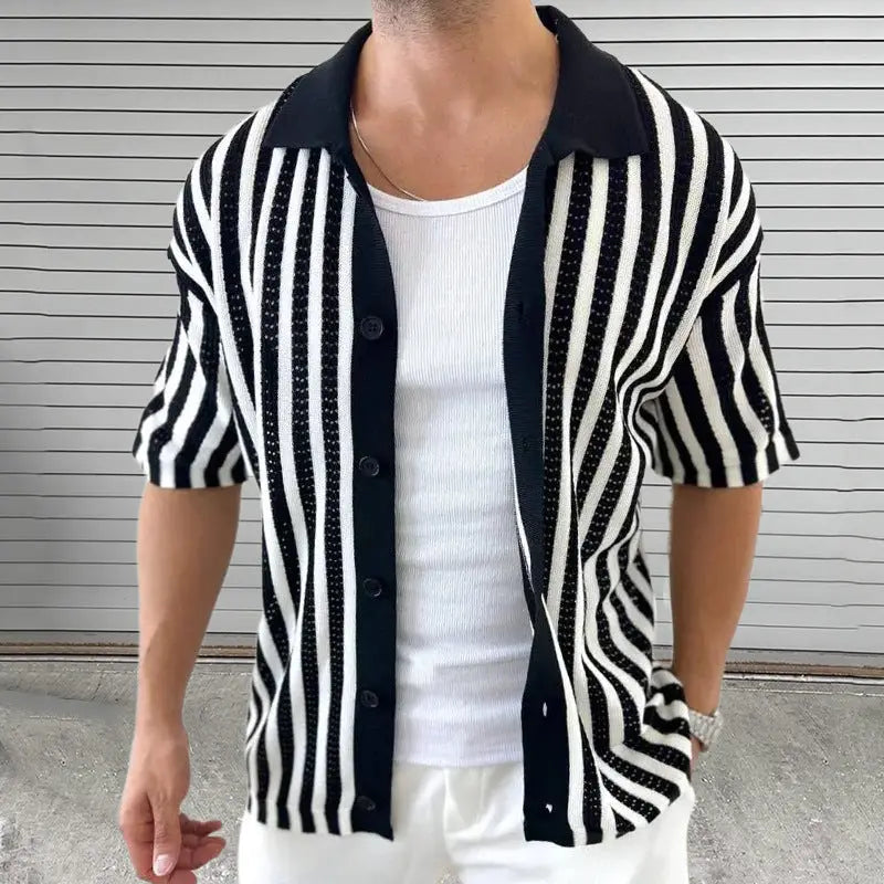 Kaden - Timeless Striped Polo Tee | By Julian & Claire Toronto