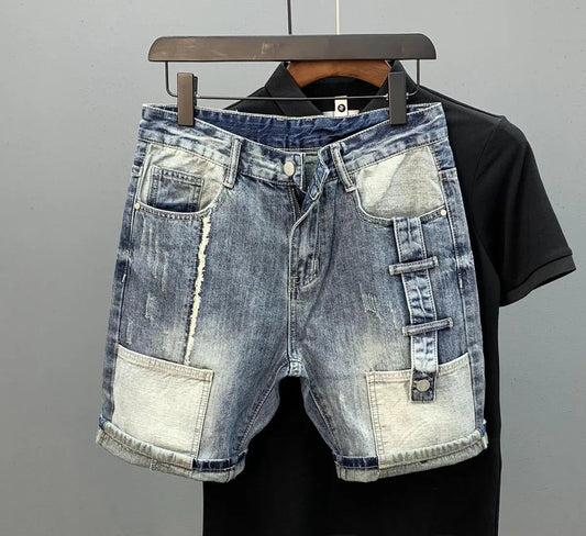 Weston - Vintage Blue Denim Shorts | By Mason & Reed London