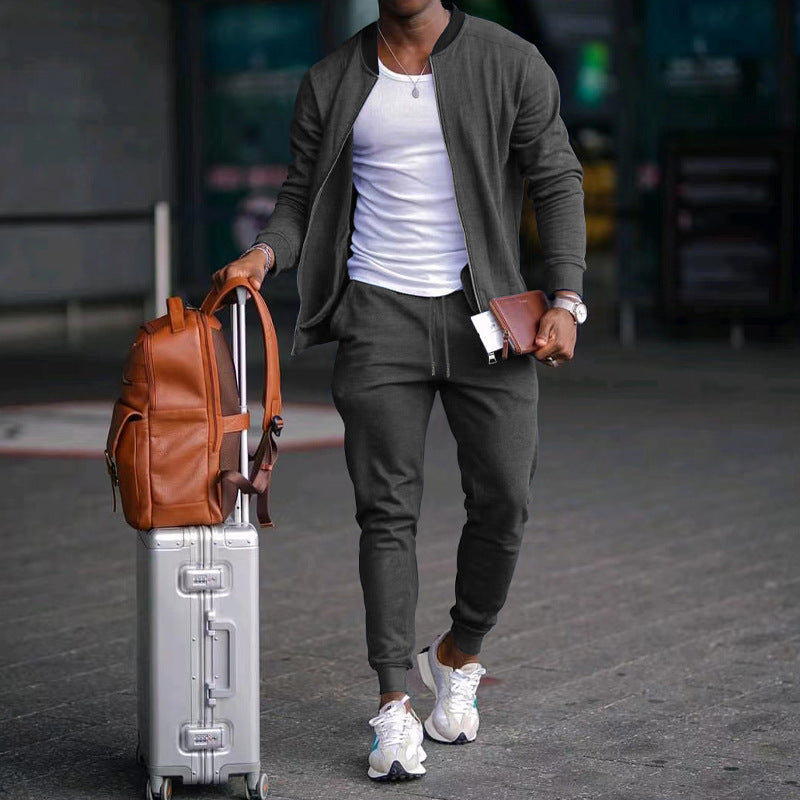 Danick – Casual Zip-Up Travel Tracksuit Set | By Mason & Reed London