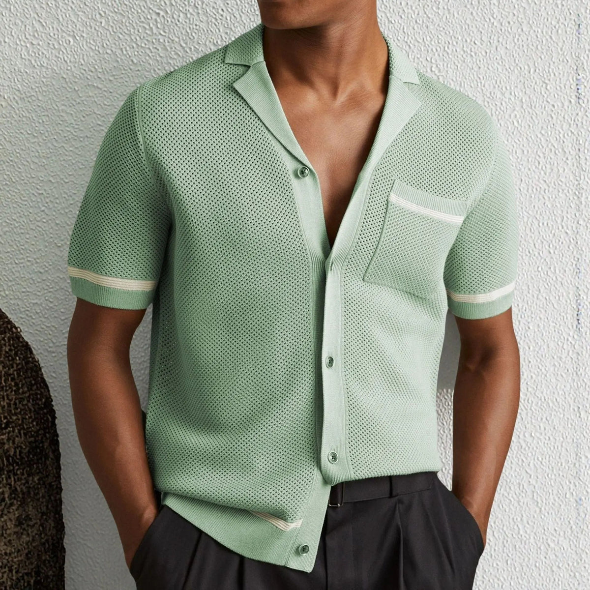 Karter - Elevated Summer Knit Polo Shirt | By Mason & Reed London