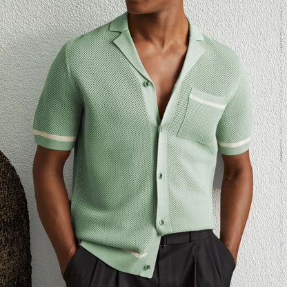 Karter - Elevated Summer Knit Polo Shirt | By Mason & Reed London