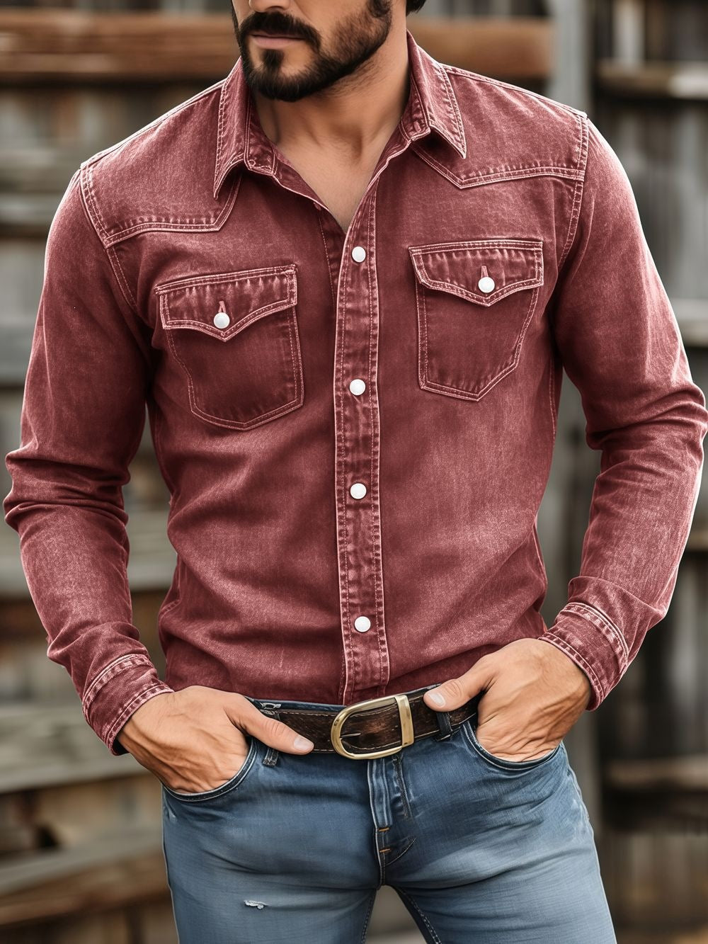 Christian - Heritage Long Sleeve Work Shirt | By Mason & Reed London