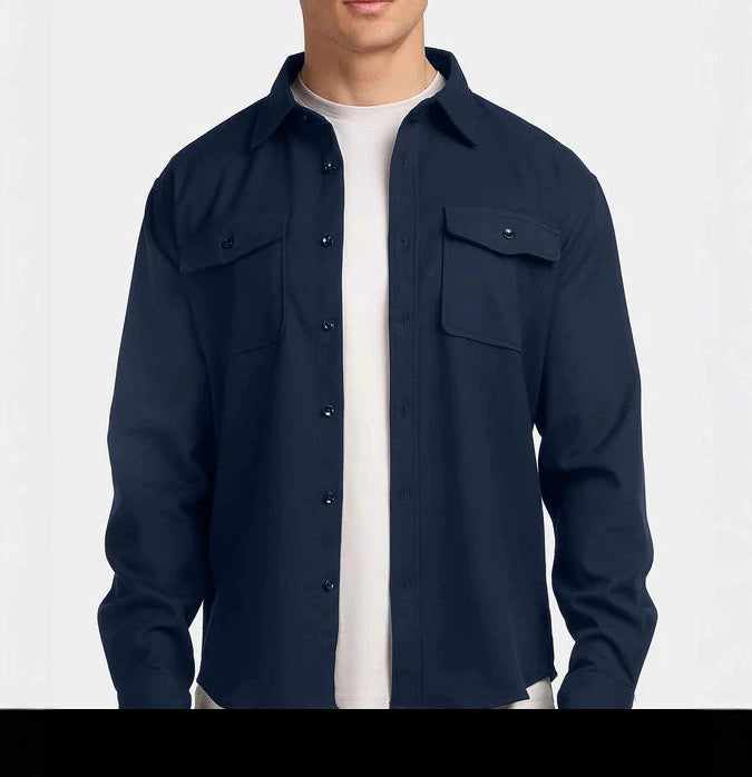 Terry - Casual Button Overshirt | By Mason & Reed London