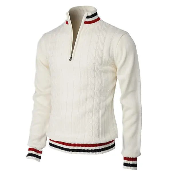 Grayson - Classic Luxe Zip Sweater | By Mason & Reed London