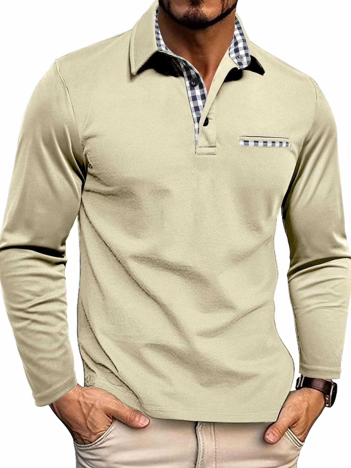 Tobias - Classic Long Sleeve Polo | By Mason & Reed London