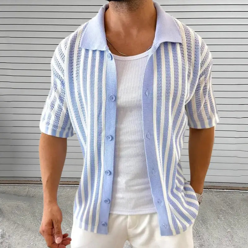 Kaden - Timeless Striped Polo Tee | By Julian & Claire Toronto