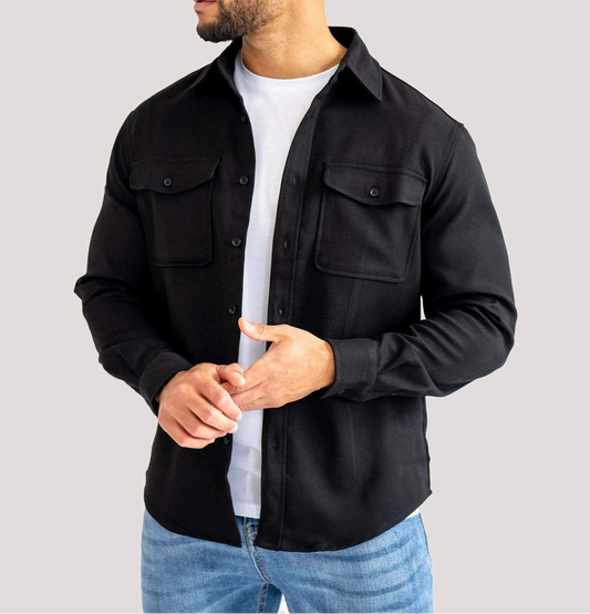 Terry - Casual Button Overshirt | By Mason & Reed London