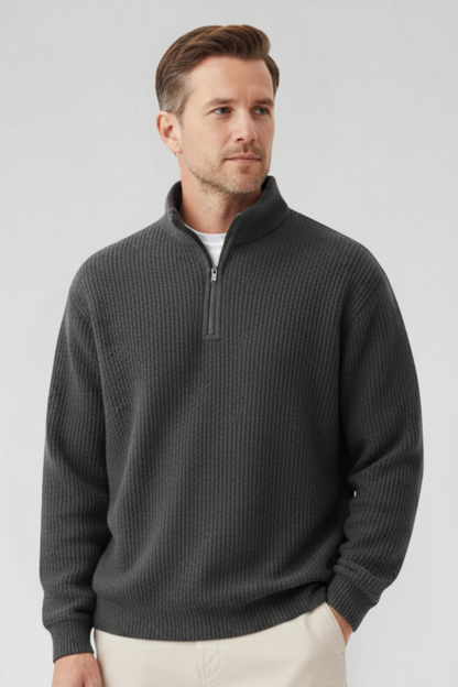 Chase - Zip Sweater | By Mason & Reed London