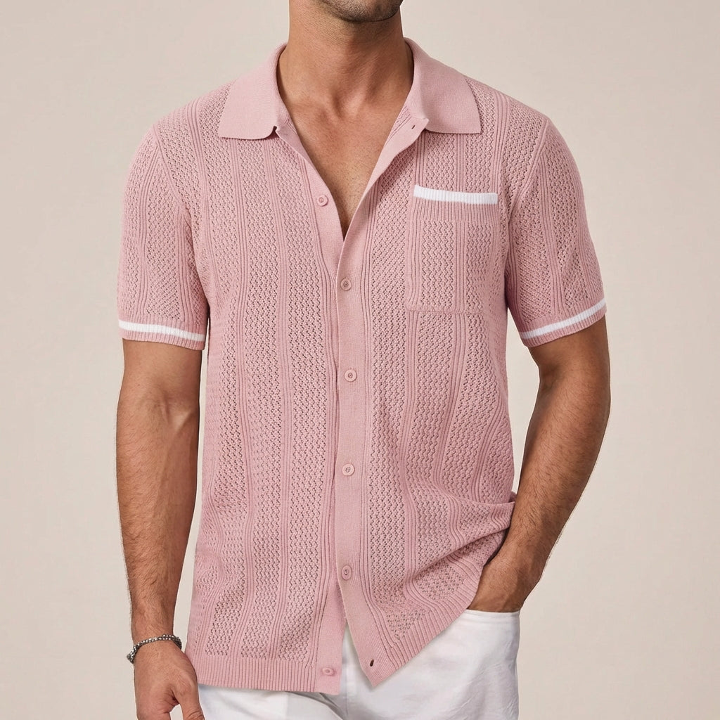 Ollie -  Short Sleeve Camp Collar Shirt | By Mason & Reed London