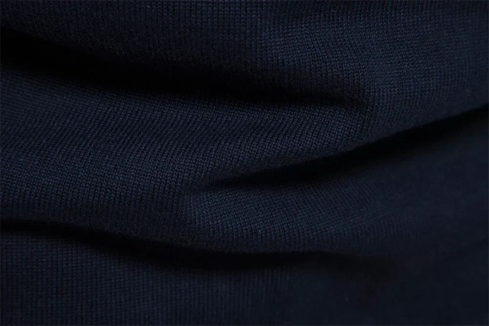 Callen - Stretch Knit Quarter-Zip Sweater | By Mason & Reed London