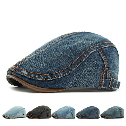 Mikkel - Classic Washed Denim Cap | By Mason & Reed London